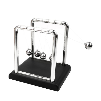 Newton's Cradle physics pendulum desk toy with steel balls demonstrating momentum and energy laws