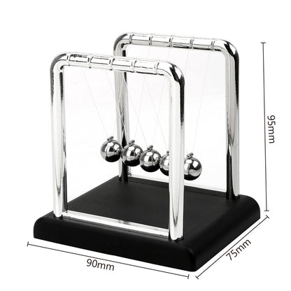 Newton's Cradle physics pendulum desk toy with steel balls demonstrating momentum and energy laws