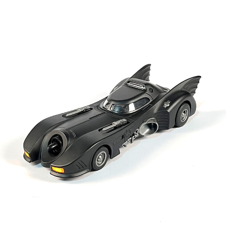 High-quality 1:18 scale Batmobile replica model with authentic movie details, LED lighting, and interactive features for collectors