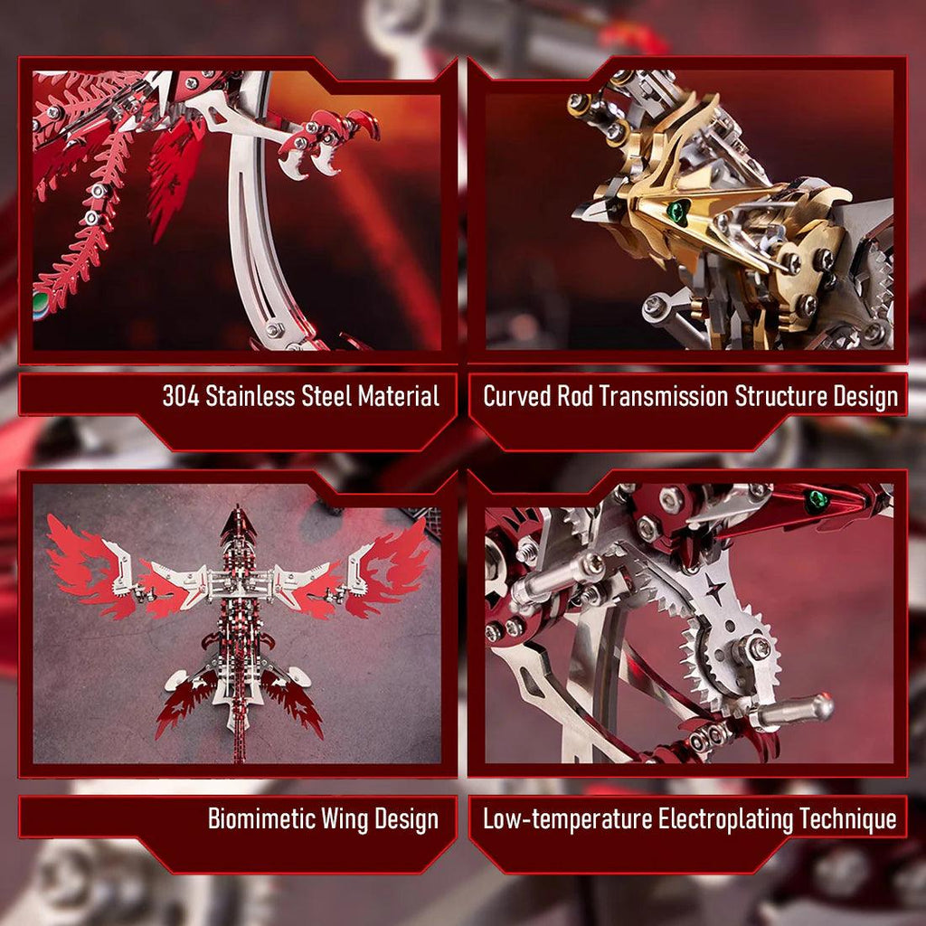 DIY Puuzzle™ | Phoenix Rising 3D Mechanical Stainless Steel Bionic Assembly Kit - DIY Puuzzle