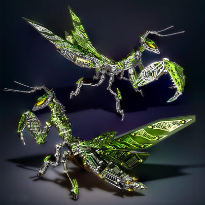 DIY Puuzzle™ | Luminous Mantis 3D Metal Mechanical Assembly Kits - DIY Puuzzle