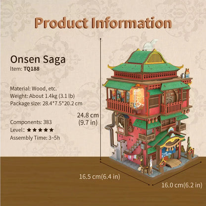 DIY Puuzzle 3D Puzzle Onsen Saga kit