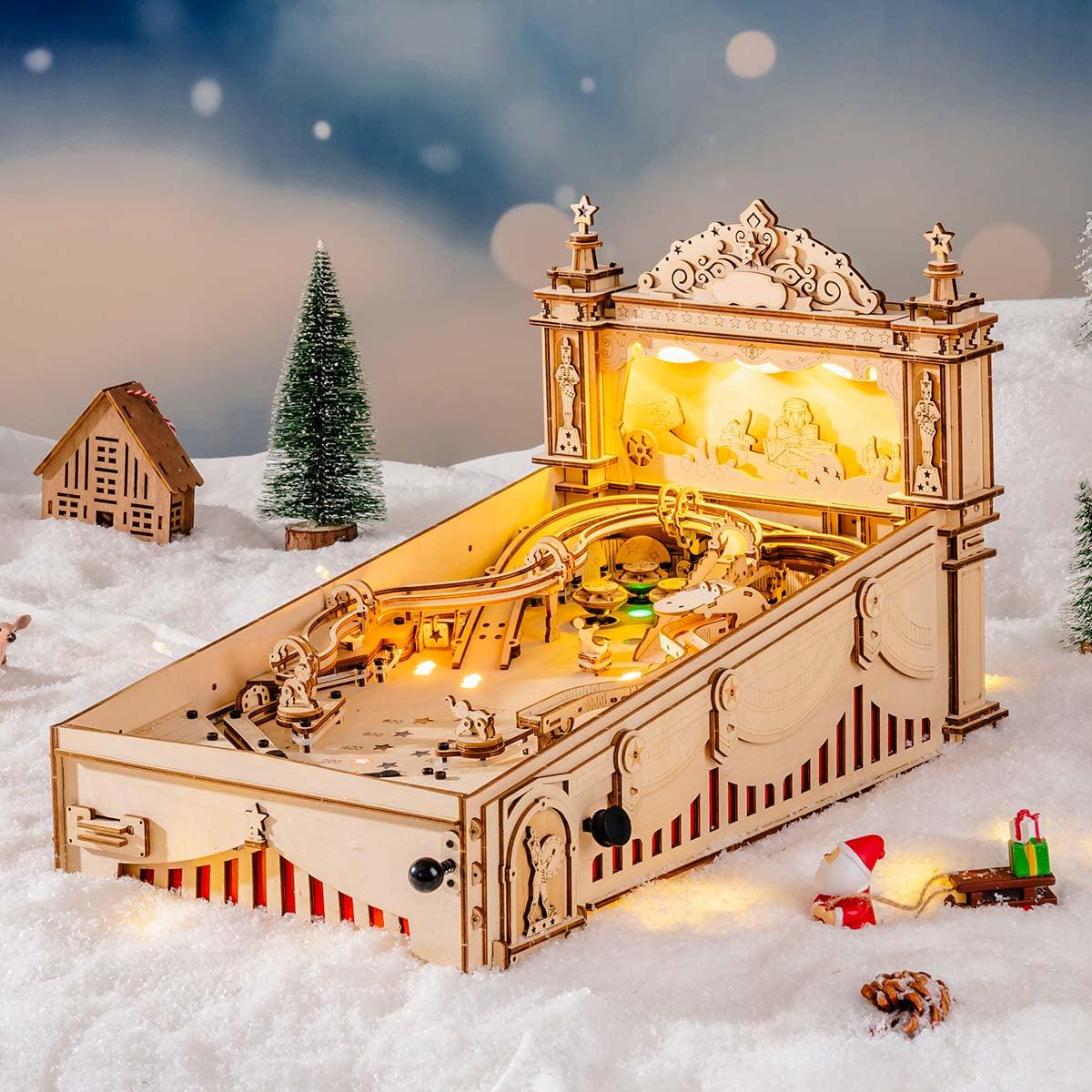 DIY Puuzzle™ | 3D Pinball Machine 3D Wooden Puzzle - DIY Puuzzle