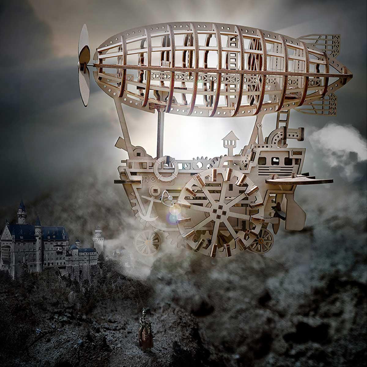 DIY Puuzzle™ | Celestial Navigator - Mechanical Steampunk Airship Model - DIY Puuzzle