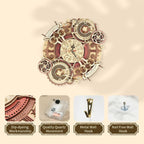 Decorative wall clock DIY Puuzzle | Enchanted Zodiac Wall Clock Time Keeper -  3D Wooden Model kit