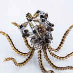 DIY Puuzzle™ | DIY 3D Metal Steampunk Galaxy Craft Puzzle Mechanical Octopus with Desk Lamp Model-1060PCS - DIY Puuzzle