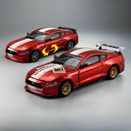 DIY Customizable 1:42 Scale Ford Mustang Alloy Car Model Kit - Unique Racing Car Collectible for Hobbyists & Enthusiasts