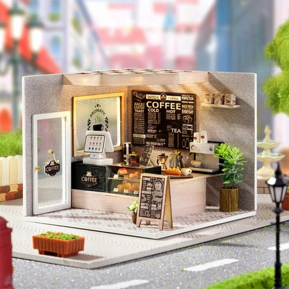 DIY Puuzzle™ | DIY Dollhouse Kit (Leisurely Coffee Shop) - DIY Puuzzle