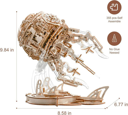 DIY Puuzzle™ | Enchanted Aurora Jellyfish Music Box 3D Wooden Puzzle - DIY Puuzzle