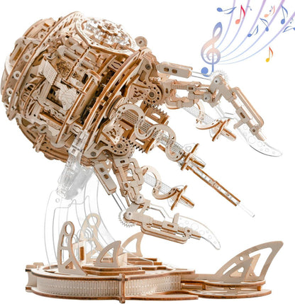 DIY Puuzzle™ | Enchanted Aurora Jellyfish Music Box 3D Wooden Puzzle - DIY Puuzzle