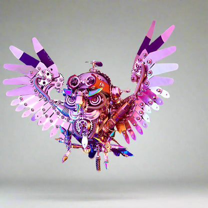 DIY Puuzzle | 3D Nocturnal Owl DIY Steampunk Metal Assembly Animal Model - DIY Puuzzle