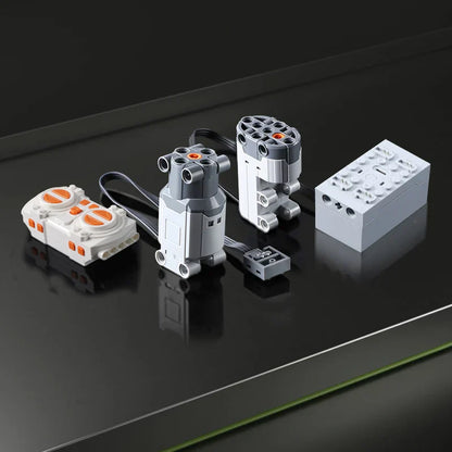 Premium building blocks racing car model with technical components and remote control functionality