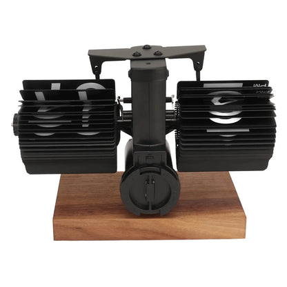 Vintage retro flip clock with wooden base and large number display for home office decoration and modern timekeeping