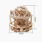 DIY Puuzzle Spherical Tourbillon Chronograph - Mechanical Wooden Clock Kit