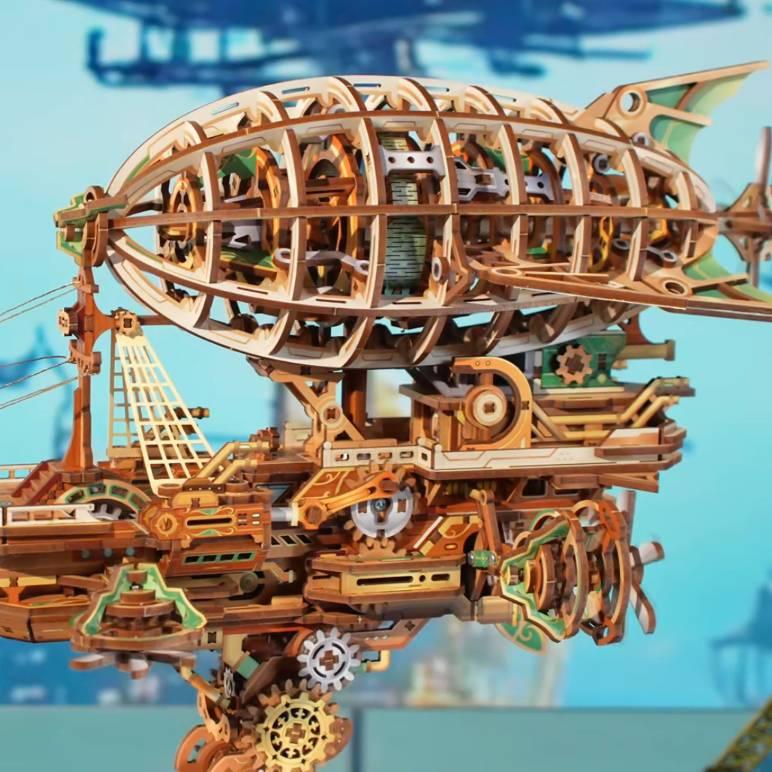 DIY Puuzzle™ | Sailing In Fog - 3D Mechanical Airship Puzzle - DIY Puuzzle