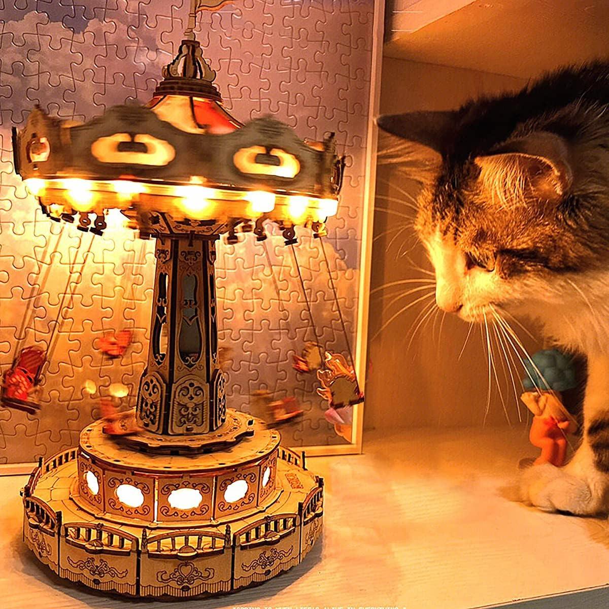 DIY Puuzzle™ | Enchanted Carousel Swing Ride Music Box - DIY Puuzzle